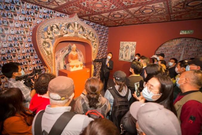 敦煌展演千年敦煌石窟壁画中的营造之美专题展在中国园林博物馆开幕