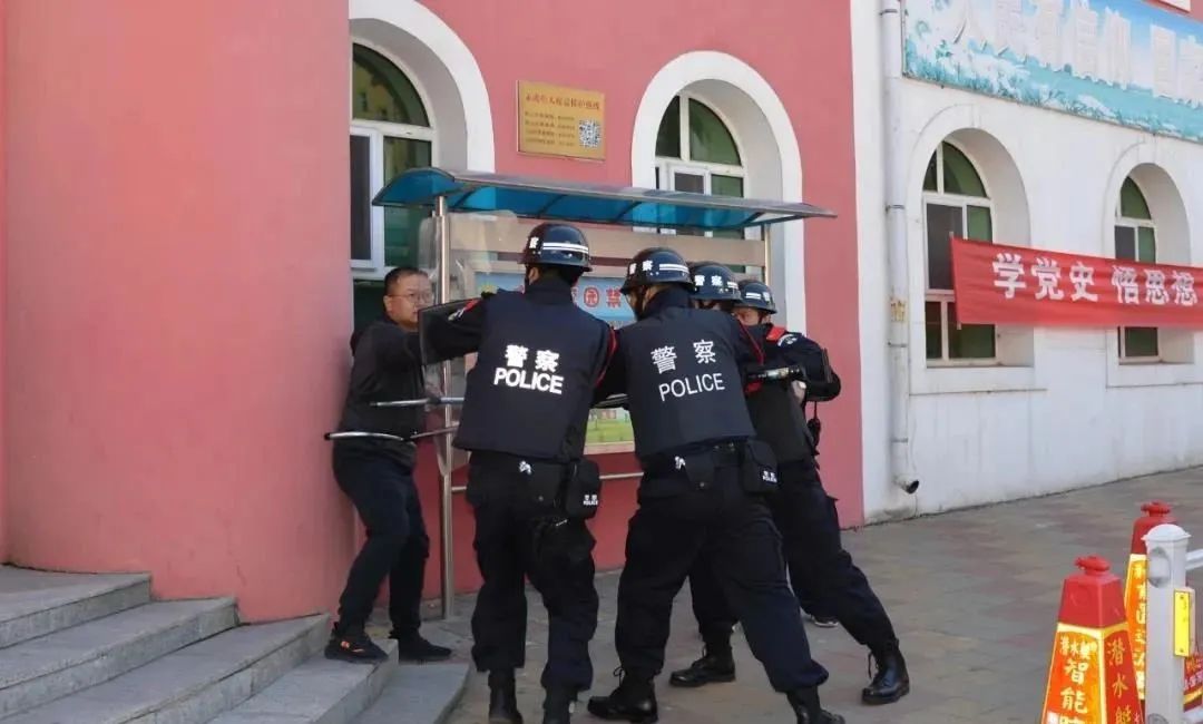 我为群众办实事警察蜀黍带我们抓坏人了桃山公安分局联合市政府幼儿园