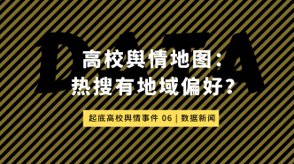 高校輿情地圖：熱搜也有地域偏好嗎？| 起底輿情·數新06