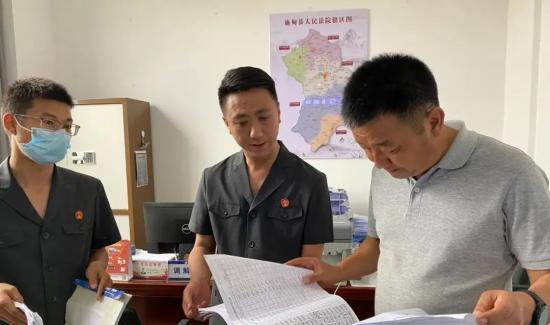 县委书记马子兴到施甸法院调研指导政法队伍教育整顿工作