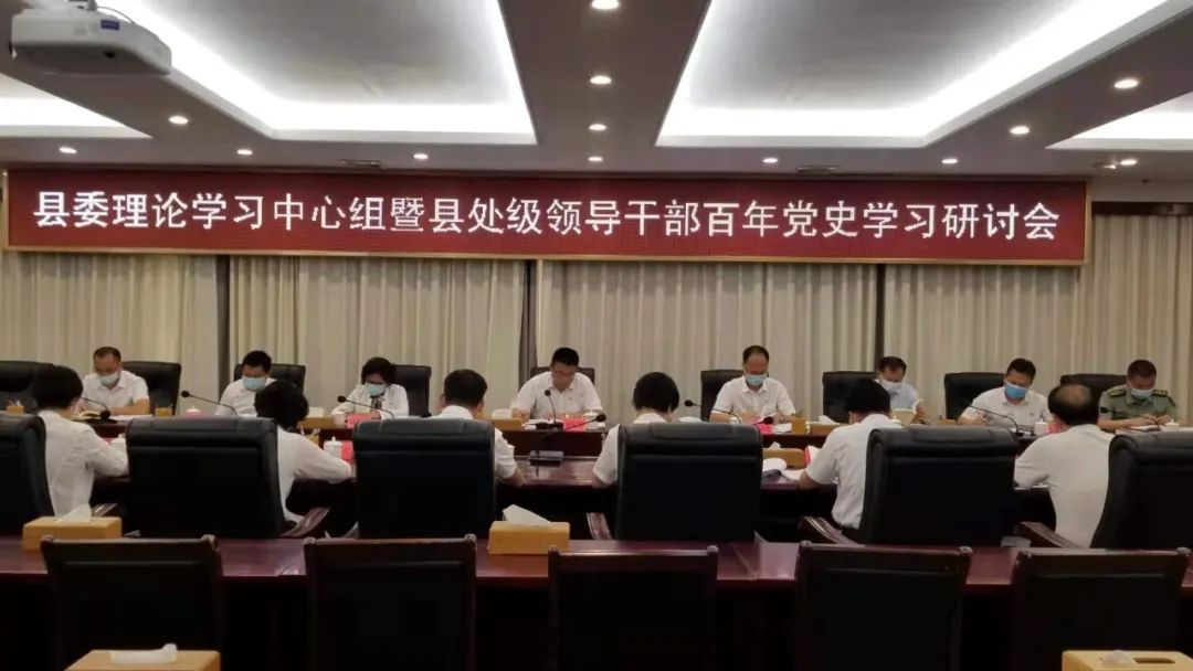 新局|我县各级党委(党组)理论学习中心组同步举行百年党史学习研讨会