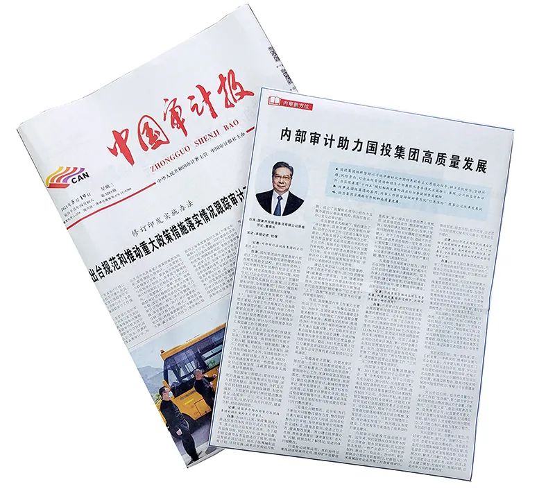 中国审计报专访白涛内部审计助力国投集团高质量发展