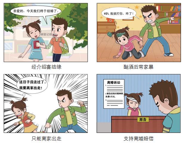 漫画民法典 三 哪几种情形下 可以要求离婚损害赔偿