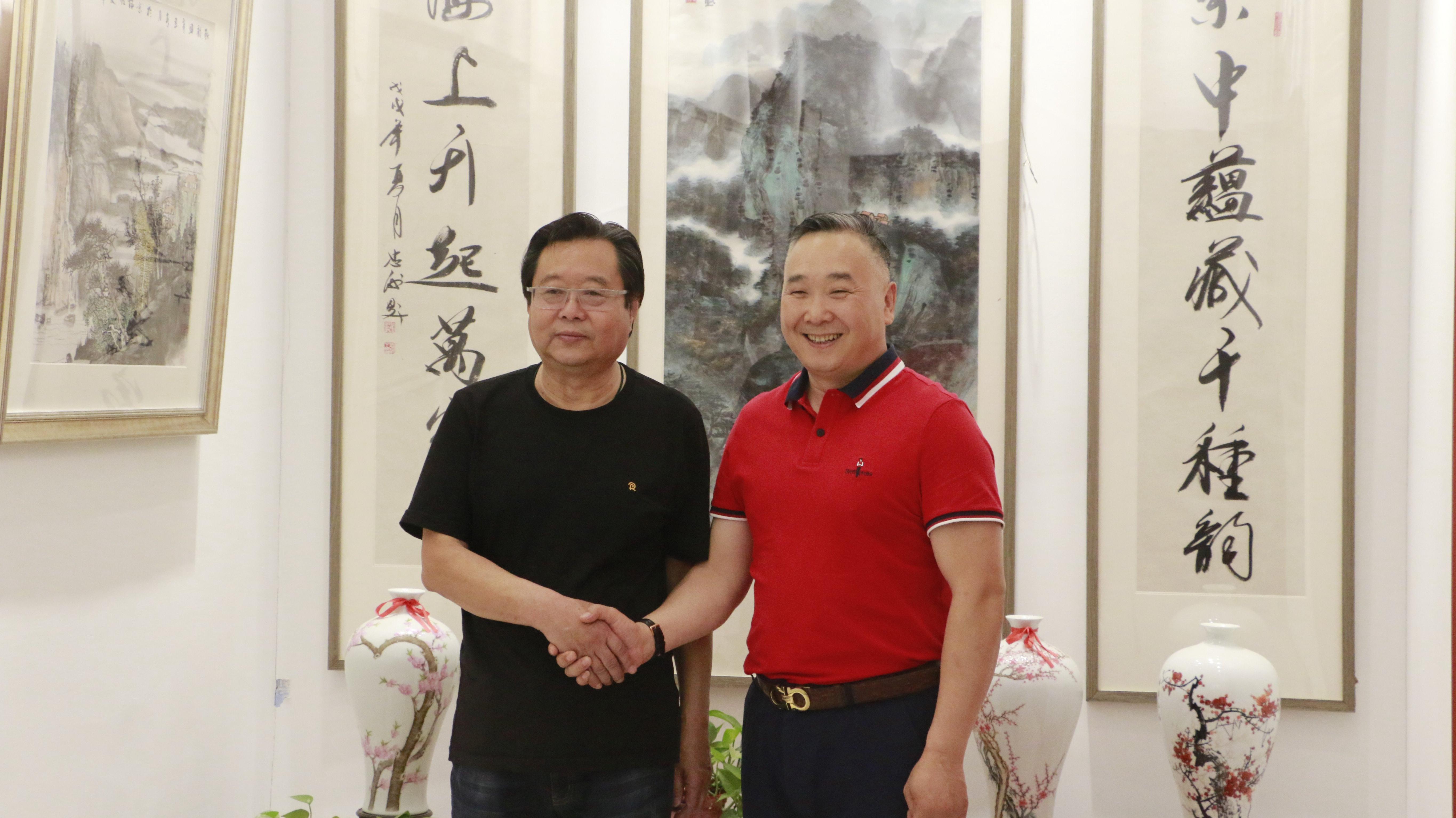 著名画家、美术教育家刘存惠先生到访京海墨韵
