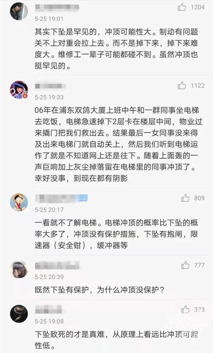 一小区电梯冲顶致1人身亡 官方 是电梯制动器故障 媒体 澎湃新闻 The Paper