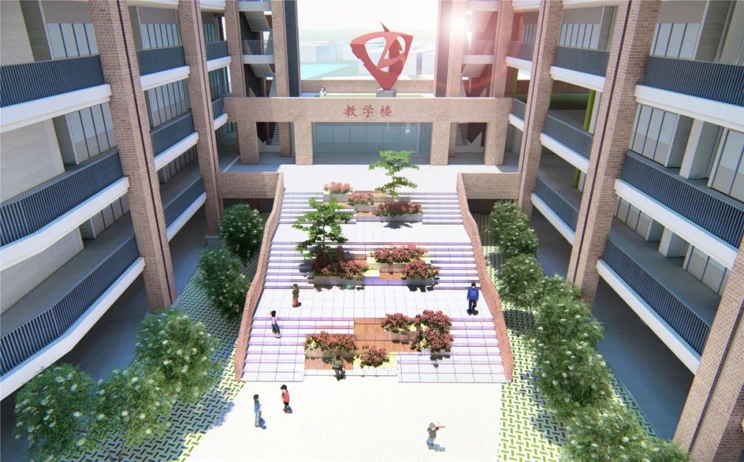 学校中庭