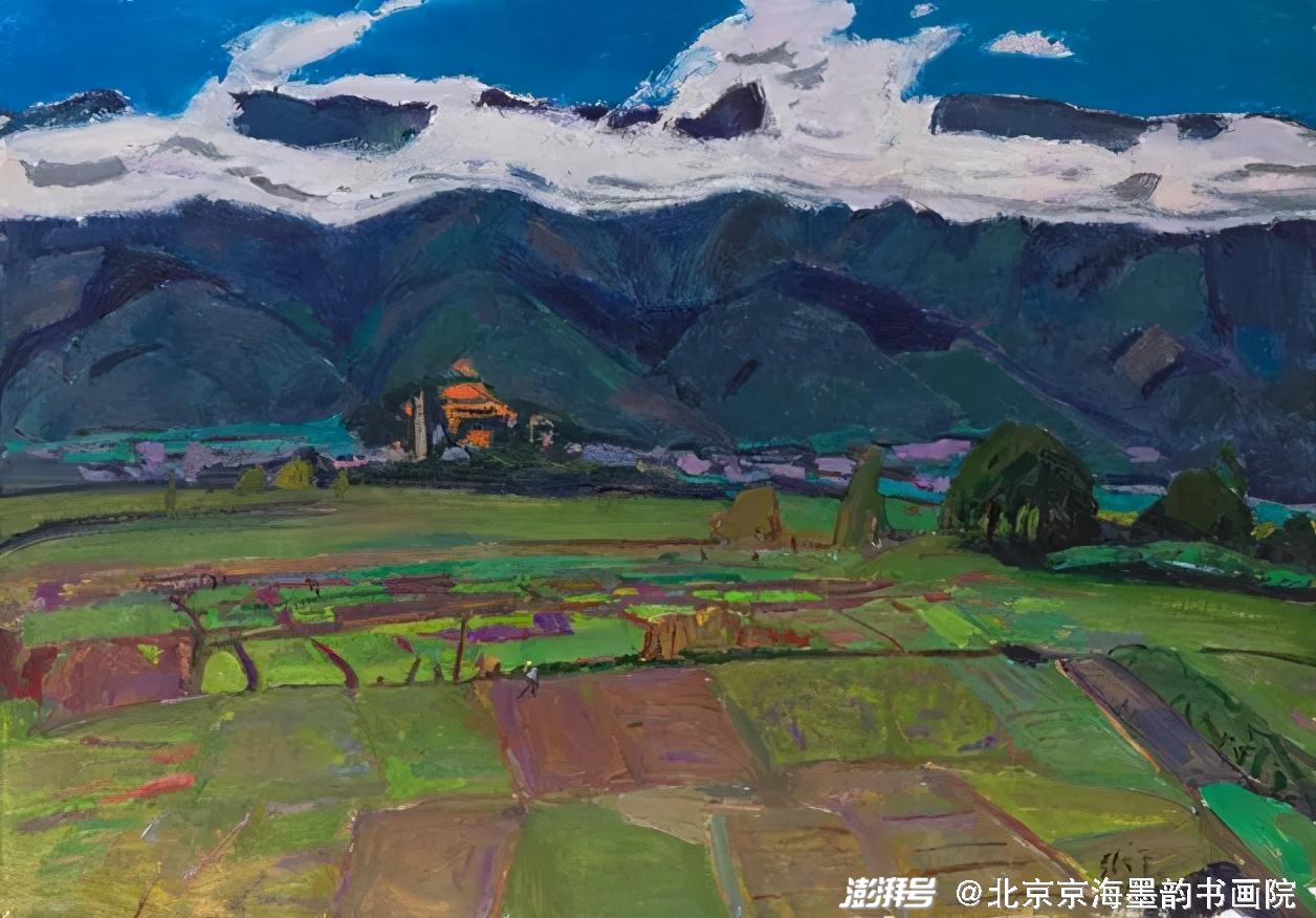 乡愁之严家大院 白晓刚 油画 140×200cm 2020年