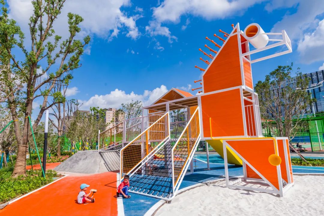 超高颜值广东金融高新区又一网红公园试运营