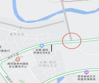 注意景洪市景蘭大橋工程右岸引道與曼弄楓景帕杭路交叉口半封閉施工的