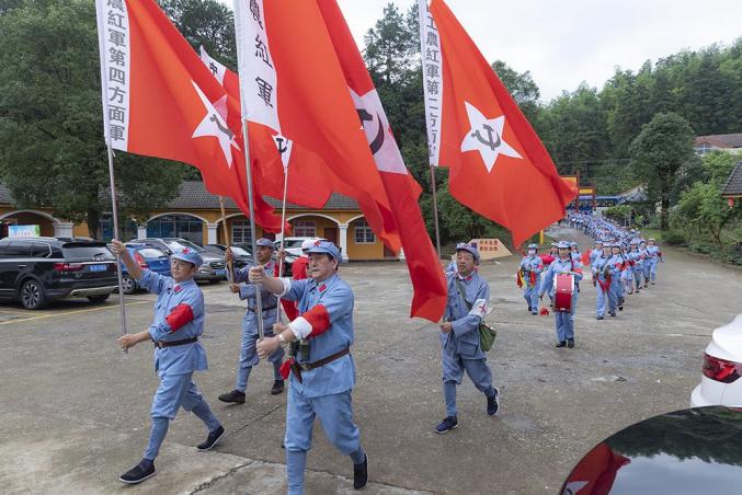 常德中院(桃源县老兵集团红色教育基地举办纪念红军长征系列活动)