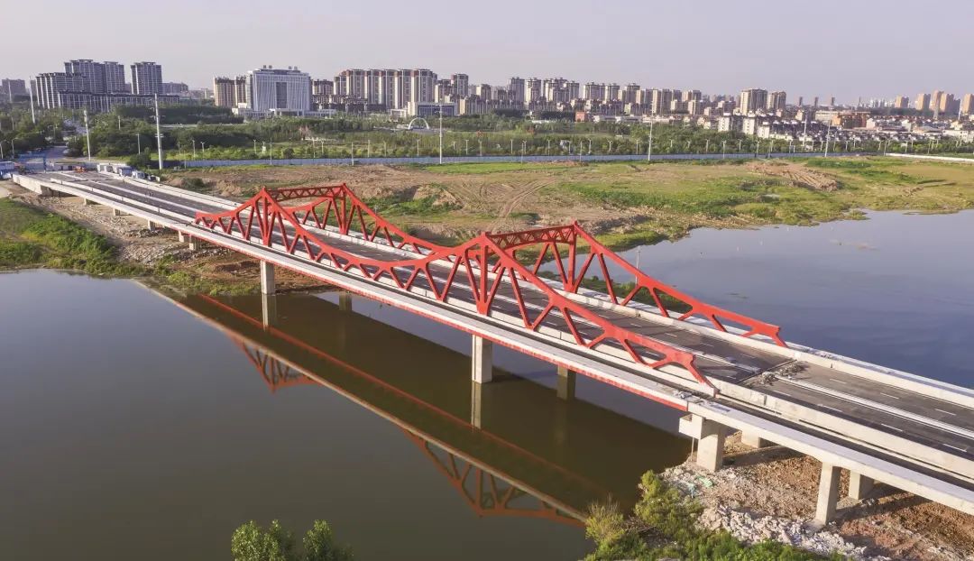 连接新老城区滁州这一大桥主体完工