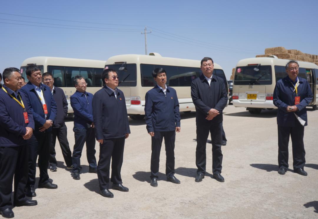 常培忠前来和林格尔县调研乳业重点项目和现代奶牛牧场建设及饲草料