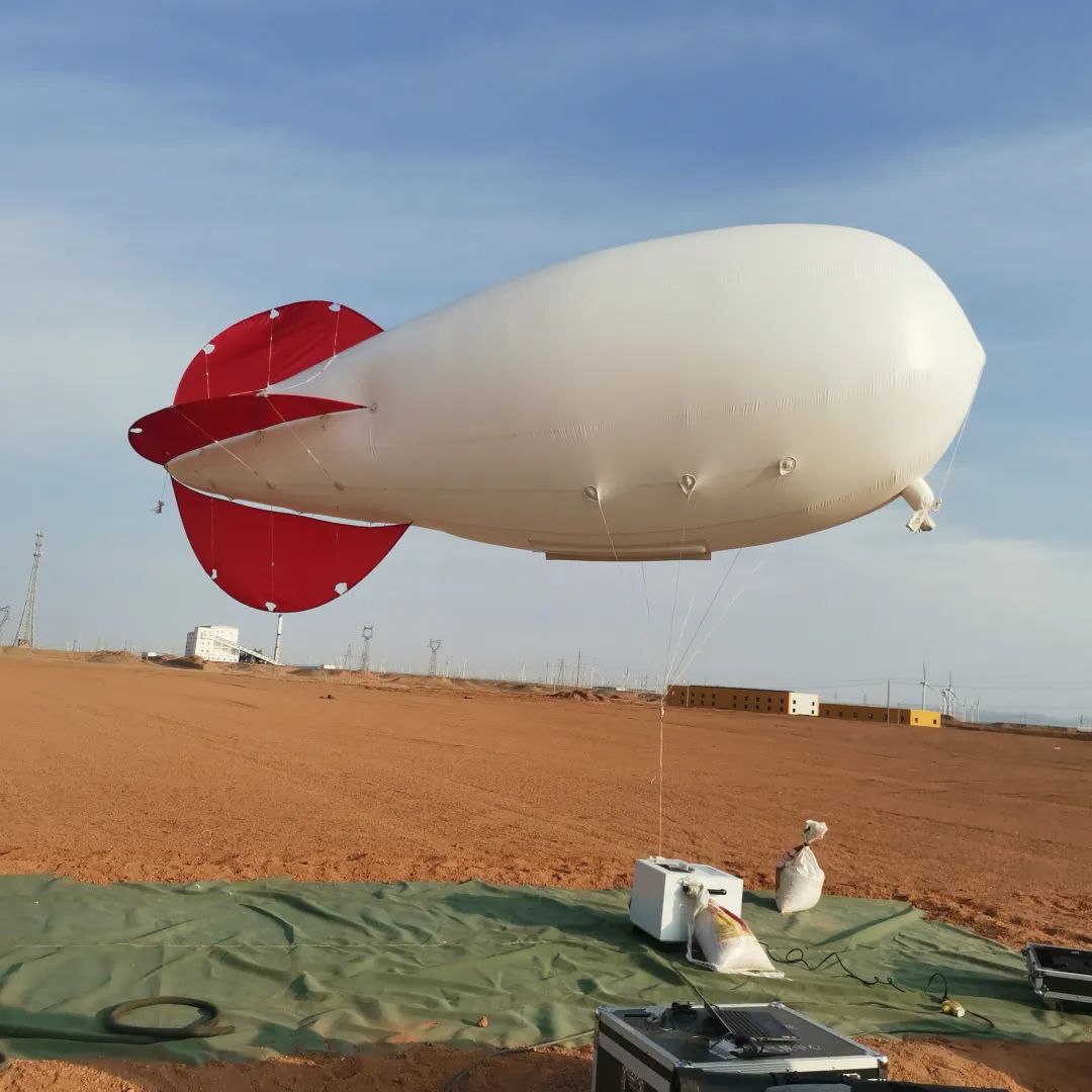 本次大气边界层试验要利用系留飞艇探测系统,主要包括绞车,飞艇