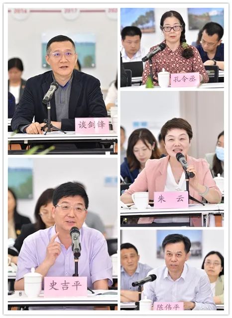 谈剑锋,孔令丞,朱云,史吉平,陈伟平等委员现场建言献策,建议建立群众
