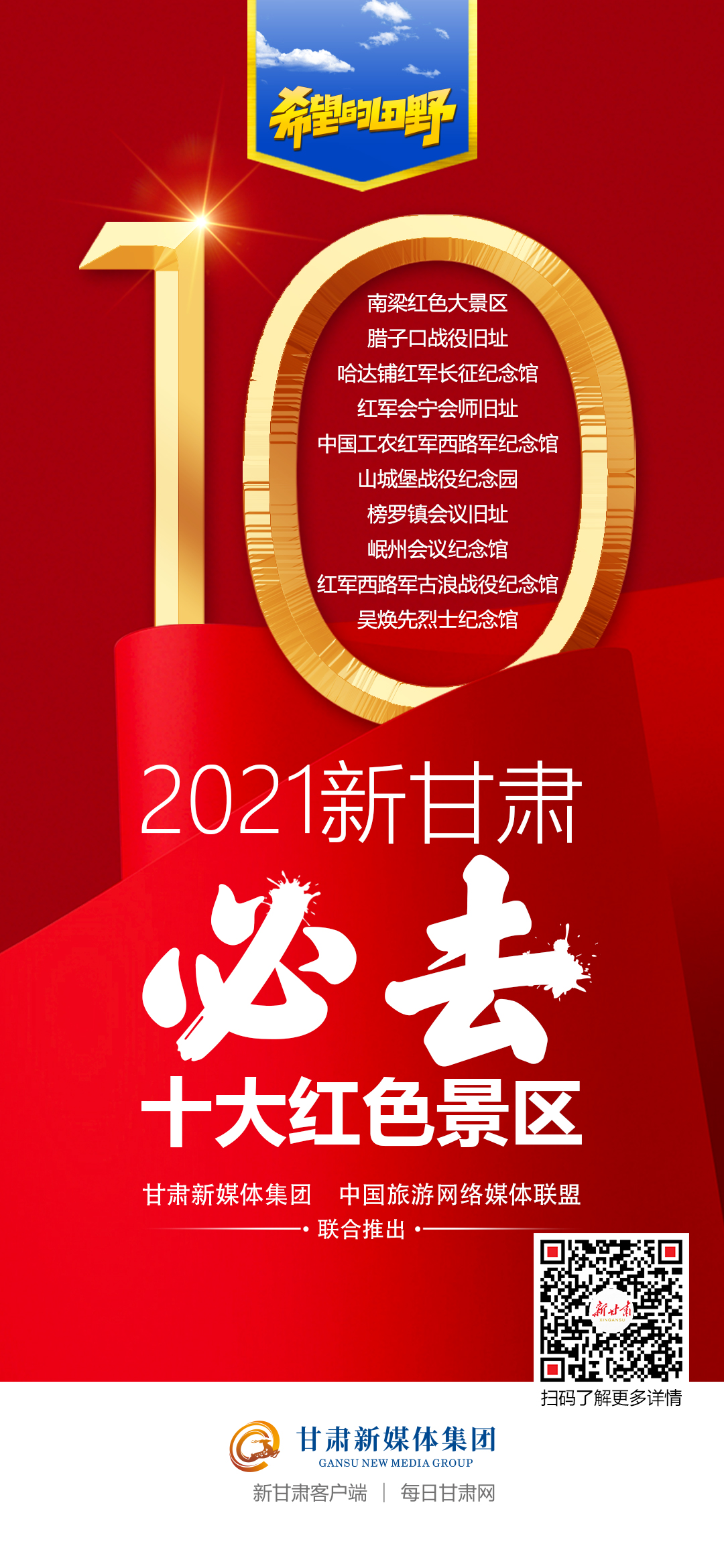 【微海报】2021新甘肃十大必去红色景区