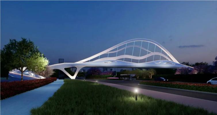 高浪路人行天桥设计方案等您选