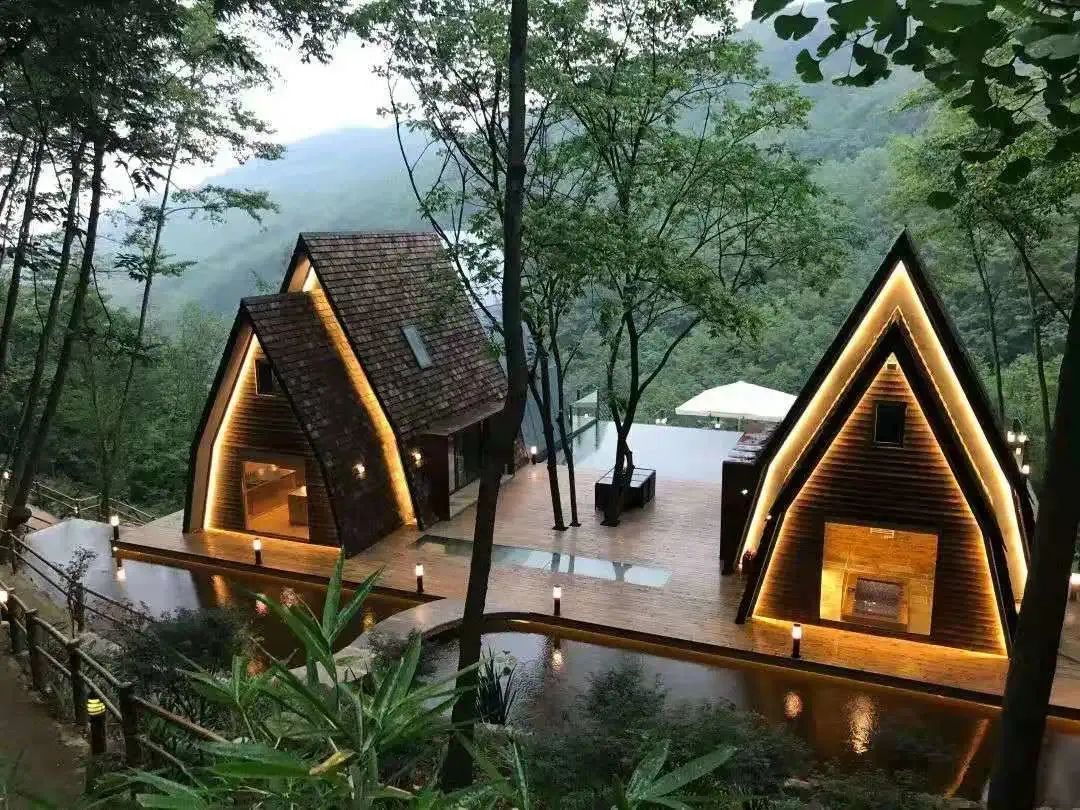 山间小屋图片 隐居图片