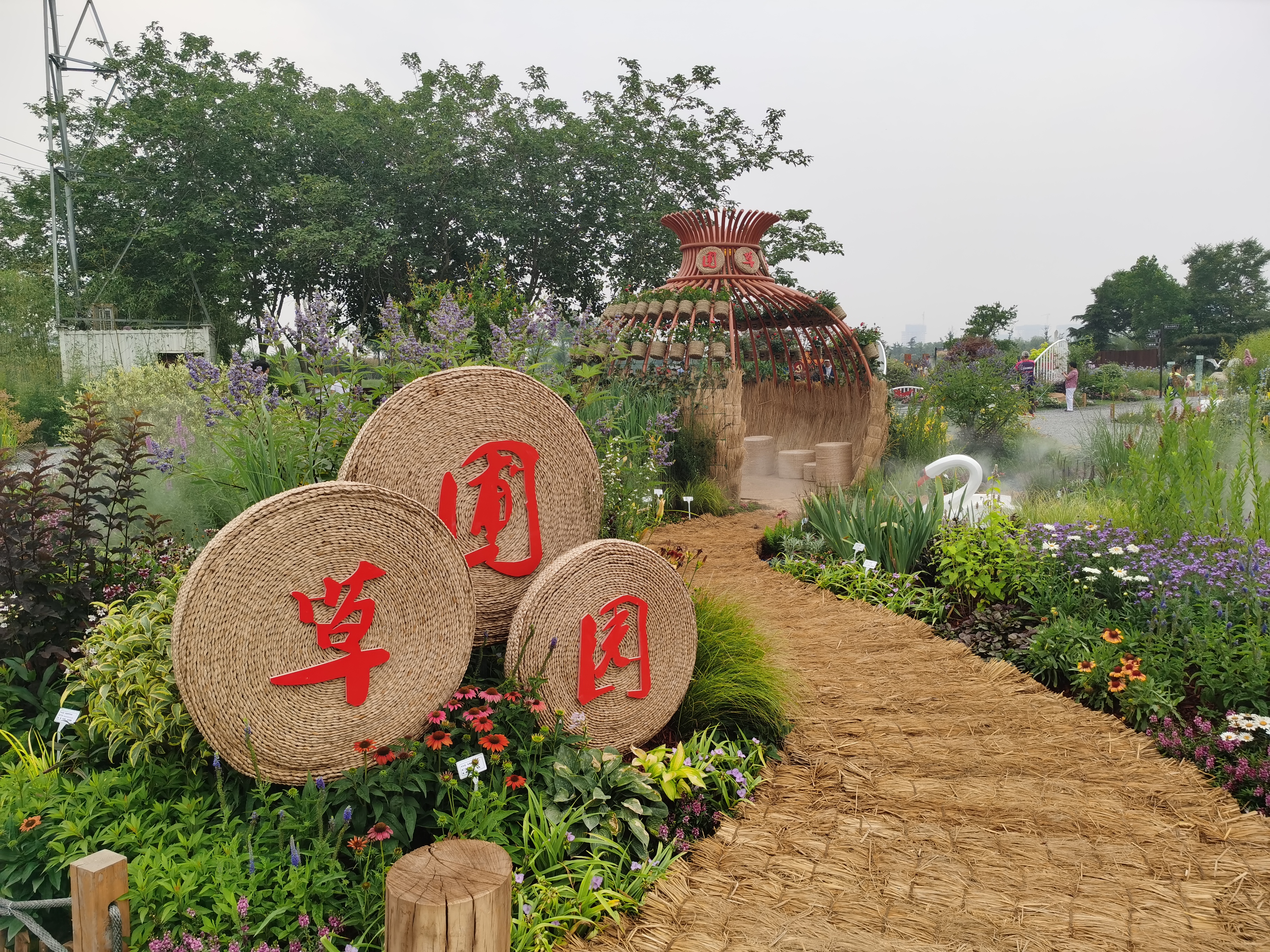河南省园林绿化花境竞赛在郑州市郑东新区开幕