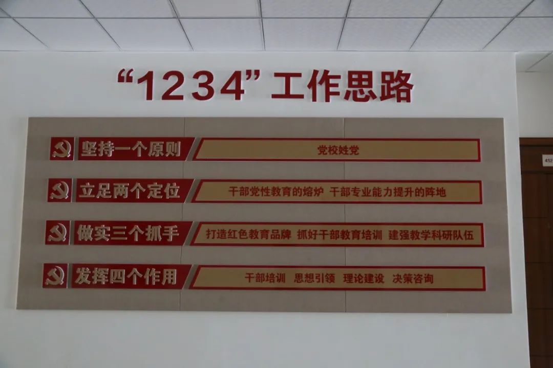 专业素养,专业精神"的要求,明确了"1234"发展思路,找准党校建设方向
