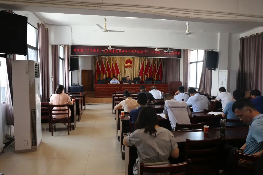 曹光临院长到庙岭镇专题宣讲三个规定