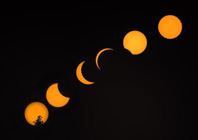 日环食来了今年唯一今天16时12分开始21时11分终止