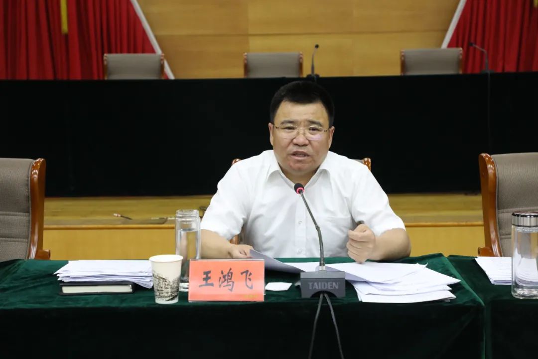 王鸿飞,唐芳,宋荣兴,褚兆利等区领导参加会议.