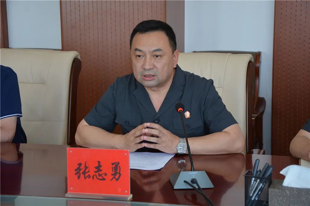 教育整顿旗委副书记旗长赵利民一行到我院调研督导队伍教育整顿工作