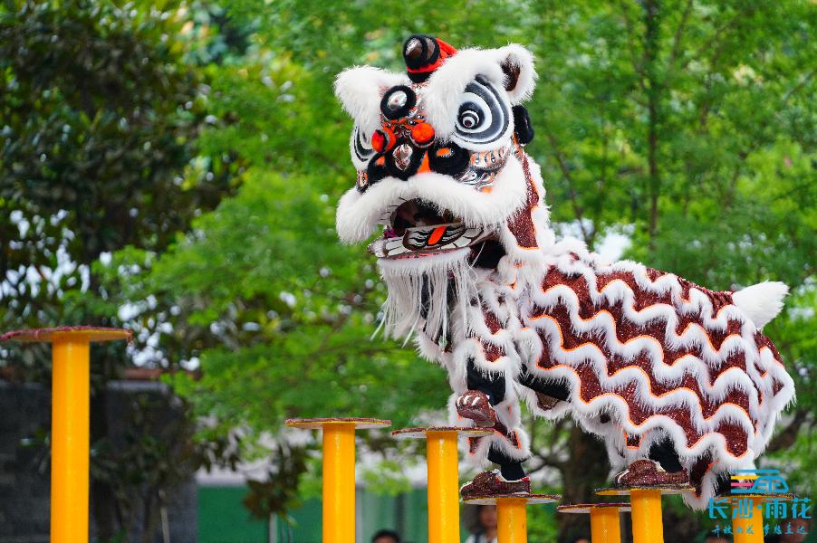 石燕湖畔龙狮争霸献礼建党100周年