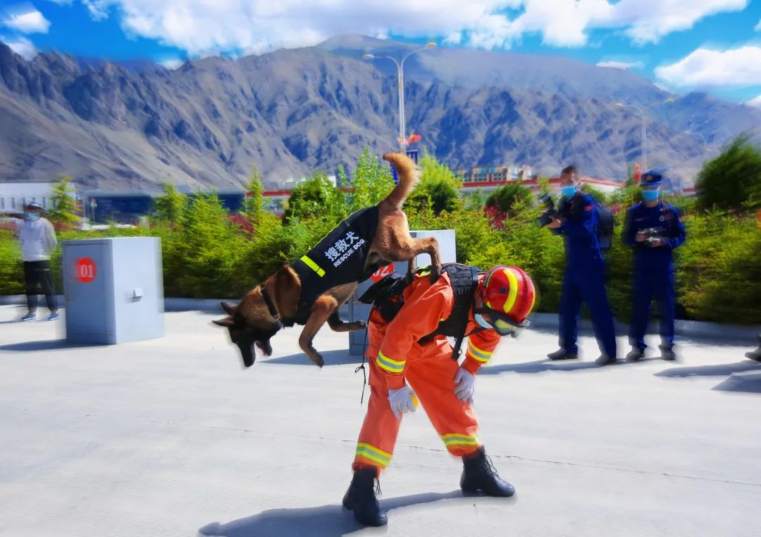 拉萨支队圆满完成安全生产月启动仪式暨安全咨询日消防宣传活动