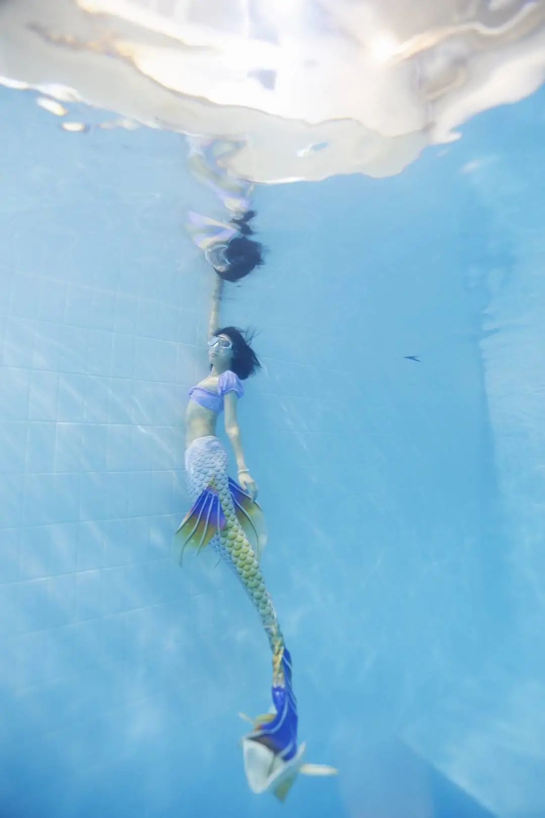 【水下摄影】美人鱼定妆照拍摄 北京 泳池_LJ_Qiao-站酷ZCOOL