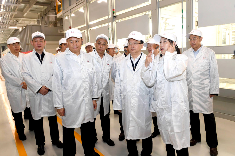 中国一汽蔚山基地产能提升项目首车下线活动举行