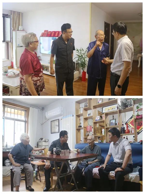 随后,刘真政一行走访了法院离退休老党员,并进行亲切