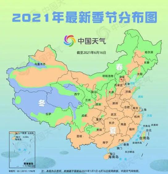 图/全国入夏进程图图/夏至节气山东常年多干热烧烤天来源:闪电新闻