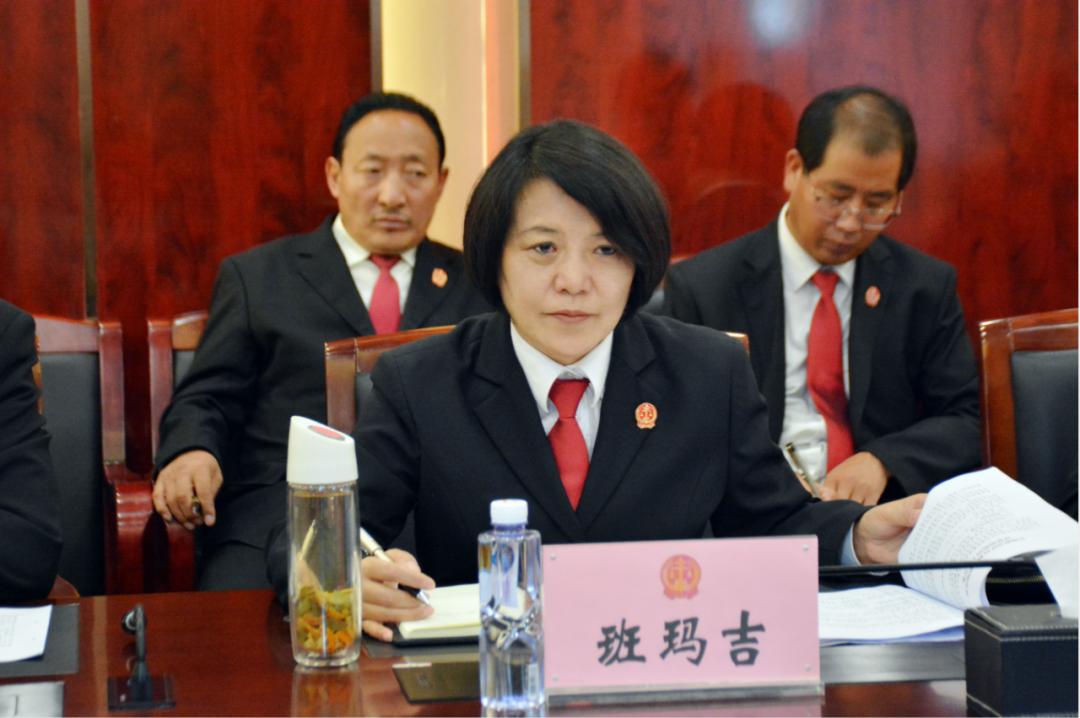 教育整顿省委州委政法队伍教育整顿工作组莅临玉树中院