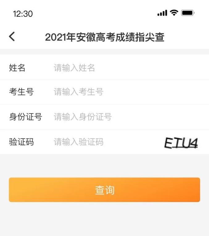 就在明天高考成绩用皖事通速查