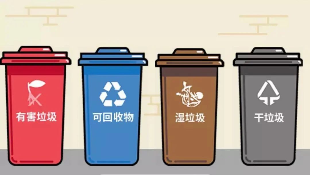 绿色家庭全家一起学垃圾分类