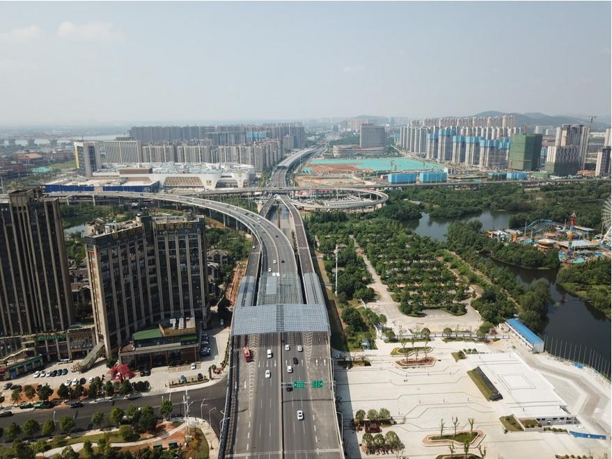 湘府路河西段快速化改造工程项目全线贯通四通八达