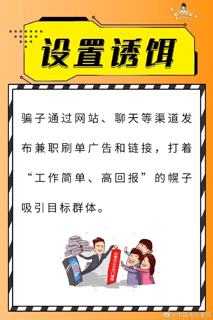 反电诈宣传网络刷单轻松赚钱小心骗子正盯着你的钱包