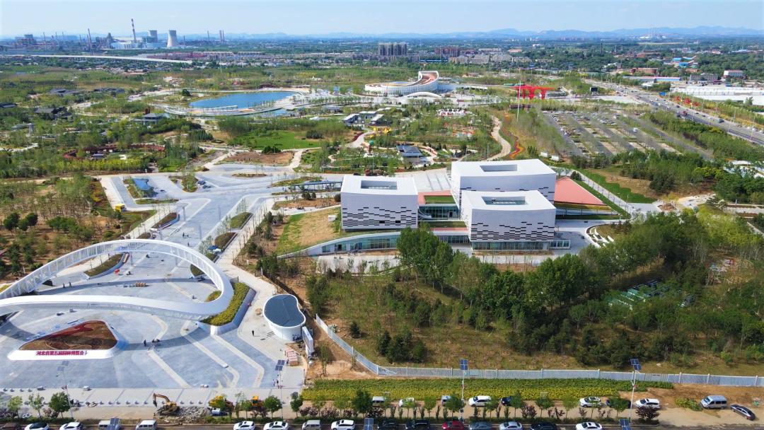 英雄城市花舞唐山中建八局助力河北省第五届园博会开幕