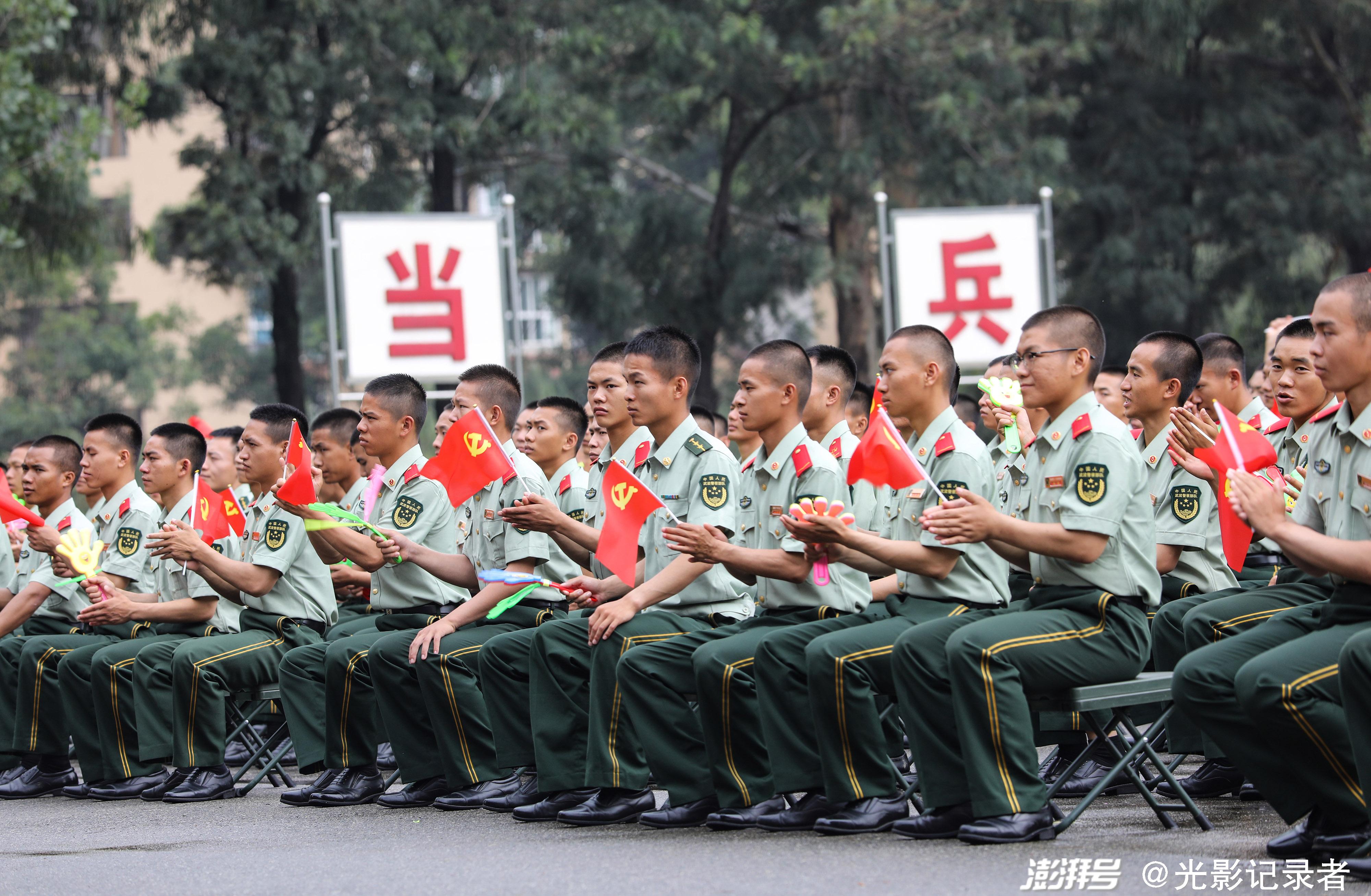 武警表演图片