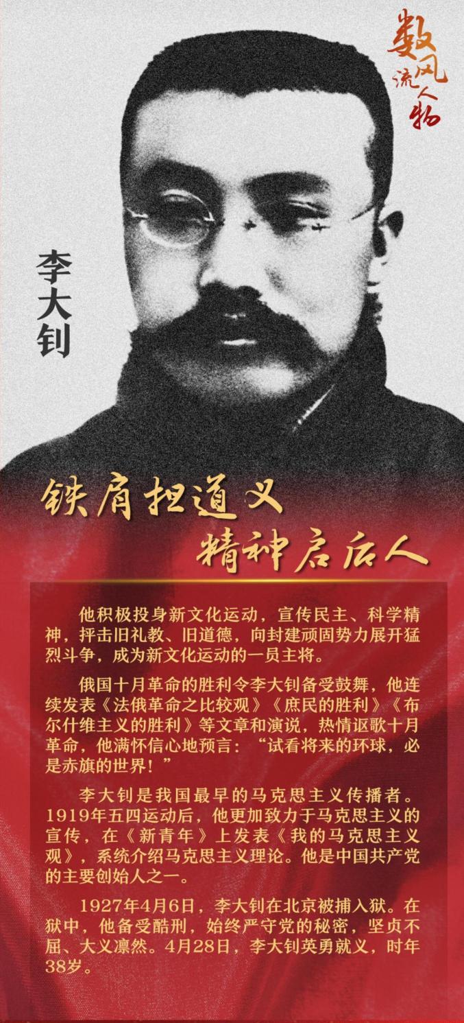 党史学习七一宣传海报数风流人物承时代精神