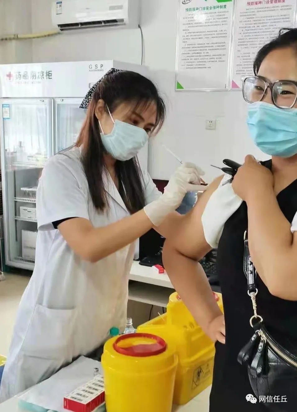 任丘好网民王菲奋战在疫苗接种一线的网红白衣战士