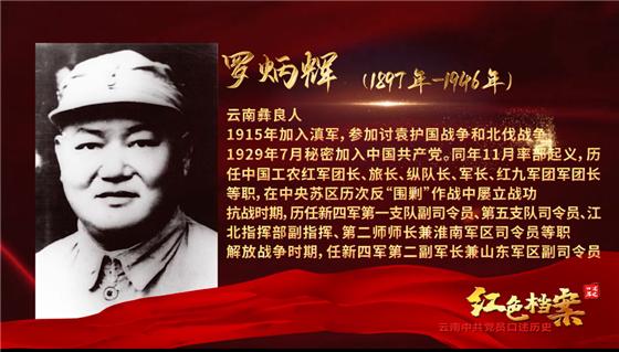 【红色档案·述说云南】我的父亲罗炳辉:军中"神行太保" 用毕生心血