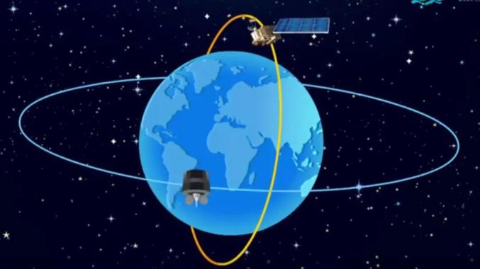 静止气象卫星和地球自转保持同步,相对于地面静止不动.