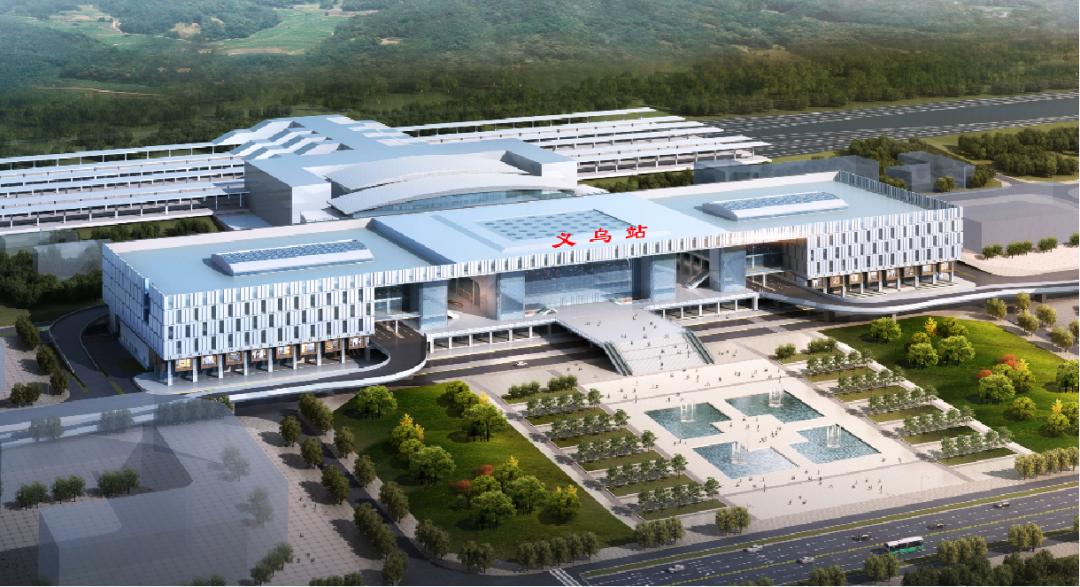 项目位于义乌高铁站,是义乌高铁站的配套商业综合体;大楼总占地3.