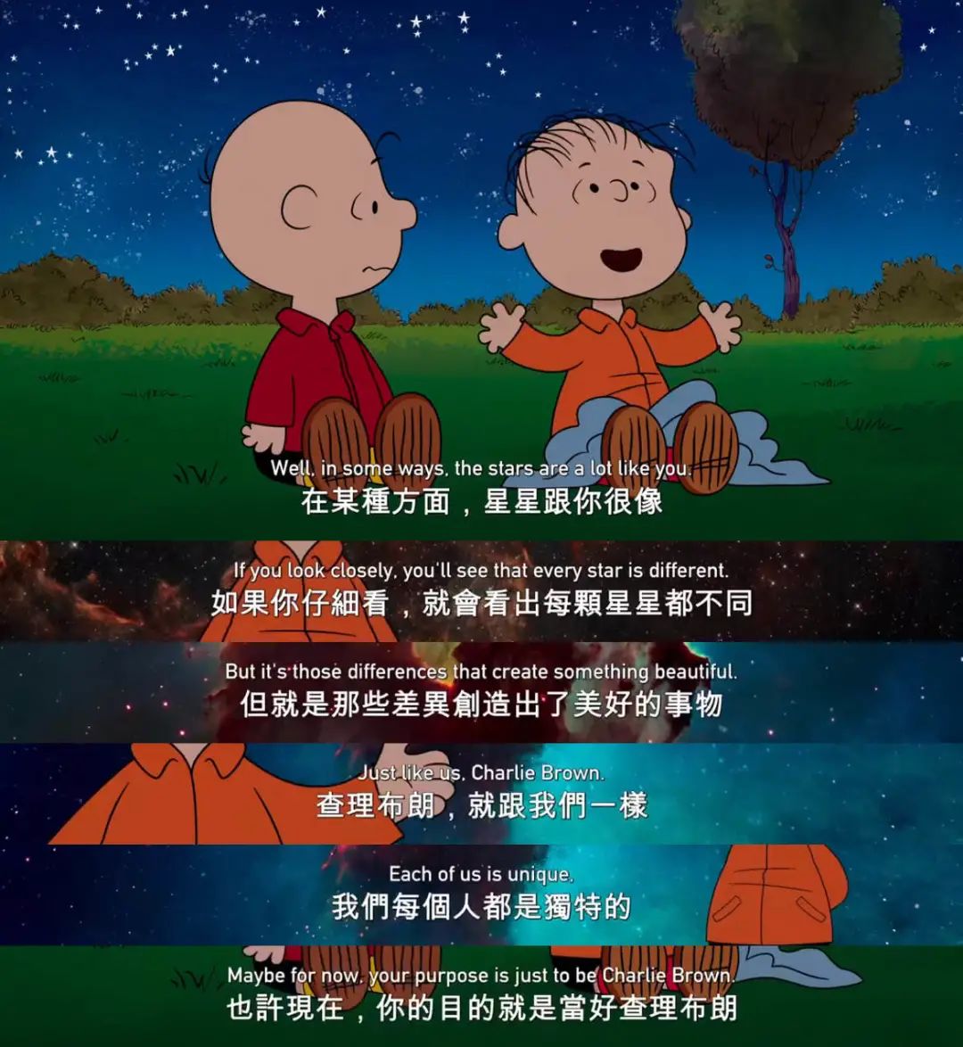 每个人都是独特的,即便他是个无名小卒,但是他只要做好查理·布朗就