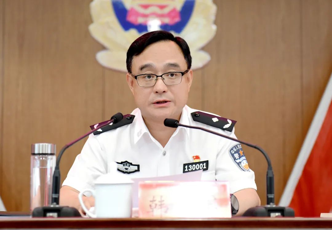 韩军同志出席宿豫宿城经开区湖滨公安机关干部大会