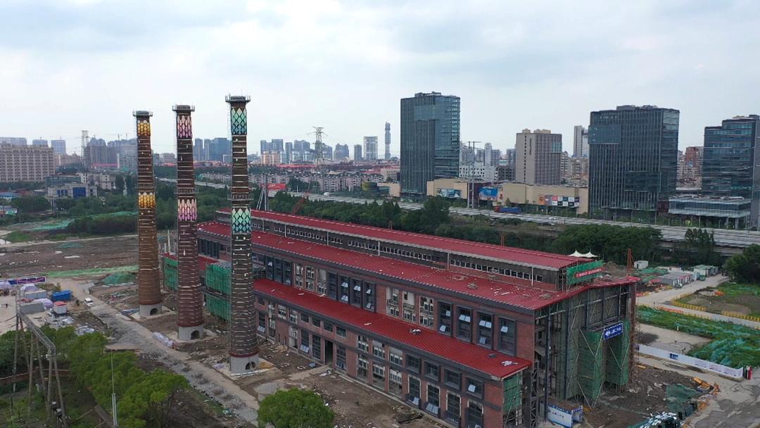 工业烟囱刷漆变身!吴淞创新城首发项目又有新进展