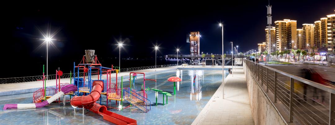 我为群众办实事河源高新区滨水公园江景泳池将于8月