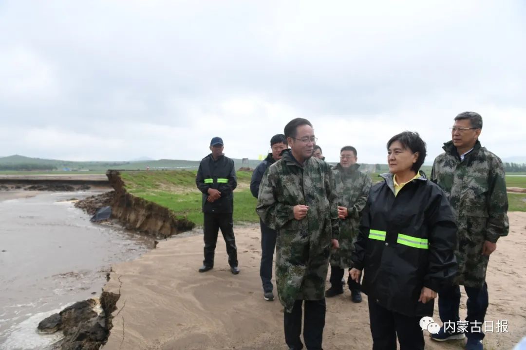 布小林在赤峰市通辽市调研指导防汛救灾工作